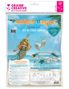 KIT BIJOUX SIRENE - PLASTIQUE DINGUE AVEC DECOUPE