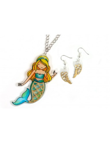 KIT BIJOUX SIRENE - PLASTIQUE DINGUE AVEC DECOUPE