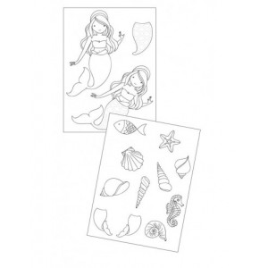 KIT BIJOUX SIRENE - PLASTIQUE DINGUE AVEC DECOUPE KIT BIJOUX SIRENE - PLASTIQUE DINGUE AVEC DECOUPE