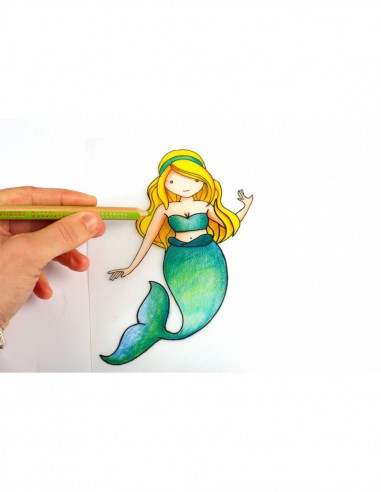 KIT BIJOUX SIRENE - PLASTIQUE DINGUE AVEC DECOUPE