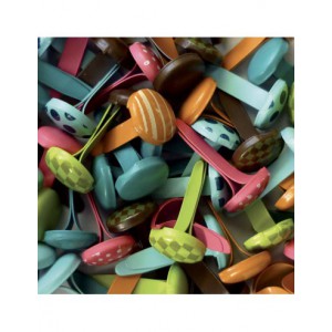 60 attaches parisiennes - BOLLYWOOD 8xH11mm