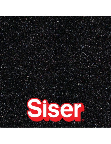 Glitter SISER - Flex Thermocollant - GALAXY BLACK