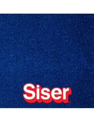 EasyPSV Permanent Glitter SISER - Vinyle autocollant pailleté - MARINE BLUE