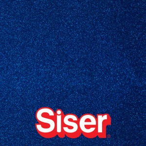 EasyPSV Permanent Glitter SISER - Vinyle autocollant pailleté - MARINE BLUE