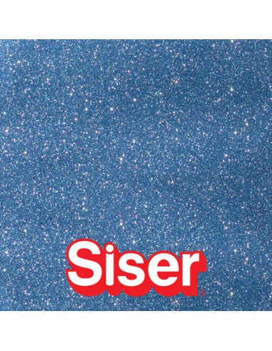EasyPSV Permanent Glitter SISER - Vinyle autocollant pailleté - AZURITE