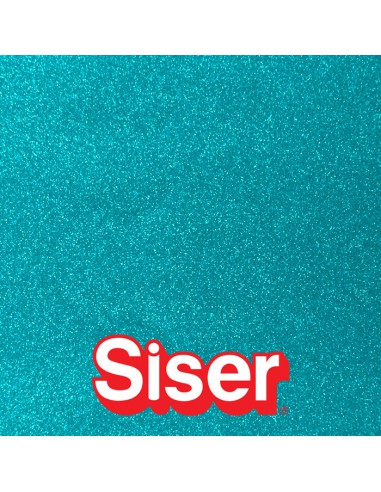 EasyPSV Permanent Glitter SISER - Vinyle autocollant pailleté - SPARKLING AQUA