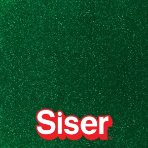 EasyPSV Permanent Glitter SISER - Vinyle autocollant pailleté - EMERALD ENVY