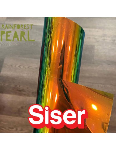 Holographic SISER - Flex Thermocollant - RAINFOREST PEARL - la feuille de 50,8cmx30cm