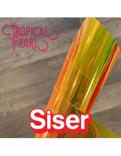 Holographic SISER - Flex Thermocollant - TROPICAL PEARL - la feuille de 50,8cmx30cm