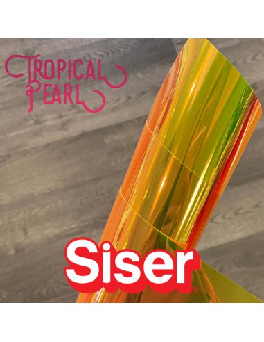 Holographic SISER - Flex Thermocollant - TROPICAL PEARL - la feuille de 50,8cmx30cm