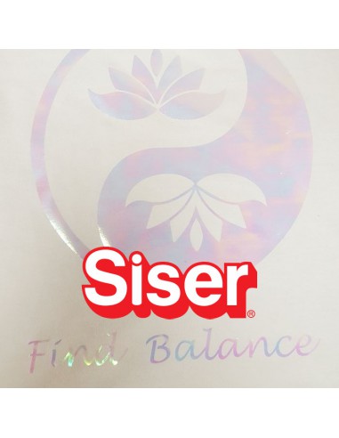 Holographic SISER - Flex Thermocollant - RAINBOW PEARL - la feuille de 50,8cmx30cm