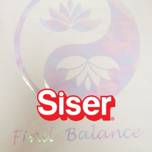 Holographic SISER - Flex Thermocollant - RAINBOW PEARL - la feuille de 50,8cmx30cm