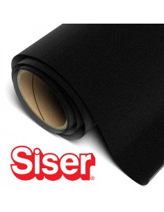 Stripflock Pro SISER- Flex Thermocollant velours - NOIR - BLACK / le mètre