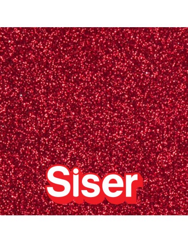 Glitter SISER - Flex Thermocollant - RED