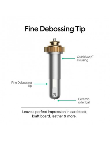 CRICUT MAKER - POINTE FINE EMBOSSAGE + BASE QUICKSWAP