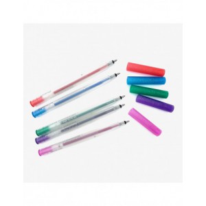 CRICUT EXPLORE/MAKER - 5 STYLOS GEL PAILLETES ROSE,BLEU, VIOLET,ORANGE, VERT