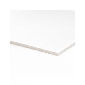 CARTON MOUSSE / PLUME BLANC, 5MM épaisseur, 50 X 65 CM