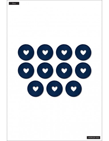 MÉDIUM - 11 anneaux happy planner indigo