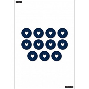 MÉDIUM - 11 anneaux happy planner indigo
