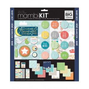 KIT DE SCRAPBOOKING - BÉBÉ GARÇON - Hello Baby Boy