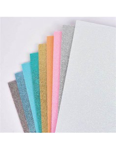 CAOUTCHOUC mousse SOUPLE 10 Feuilles 2mm - 20X30cm  - pastel brillant