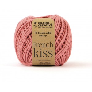 Pelote coton câblé VIEUX ROSE 2,5mm - 200g / 80mètres