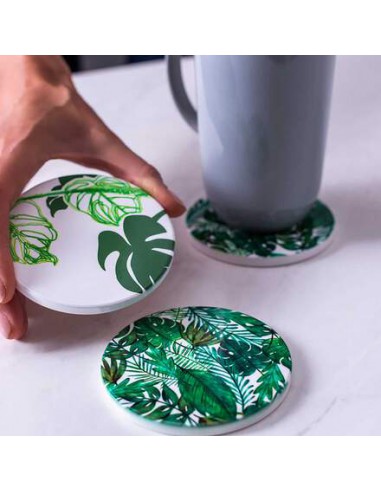 CRICUT EXPLORE/MAKER - 4 SOUS-VERRE ROND CERAMIQUE 9,1 cm INFUSIBLE INK
