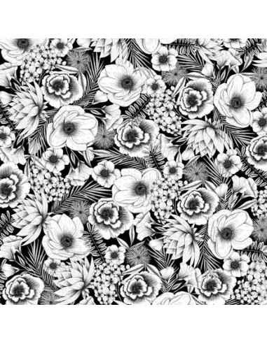 CRICUT - 2 Feuilles TRANSFERT INFUSIBLE INK 30,5X30,5 cm PLANTES NOIRES