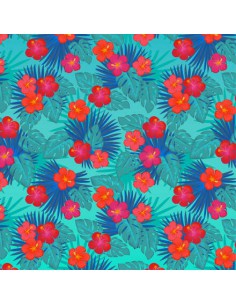 CRICUT- 2 F. TRANSFERT INFUSIBLE INK 30,5X30,5 cm FLEURS TROPICALES 2