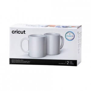 CRICUT - 2 MUGS CERAMIQUE BLANC 340 ML