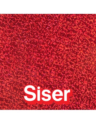 Holographic SISER - Flex Thermocollant - RED