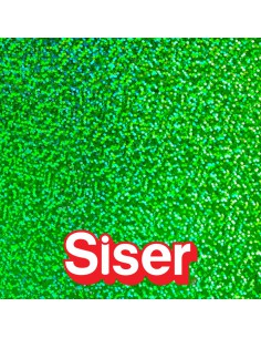 Holographic SISER - Flex Thermocollant - GREEN
