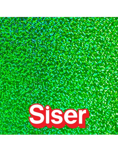 Holographic SISER - Flex Thermocollant - GREEN