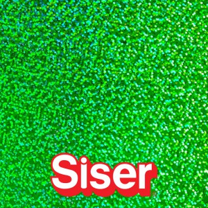 Holographic SISER - Flex Thermocollant - GREEN