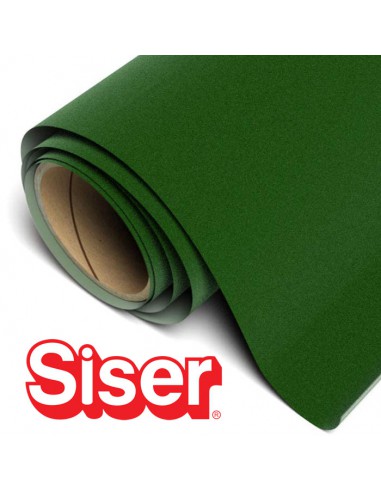 Stripflock Pro SISER - Flex Thermocollant velours - GREEN / le mètre
