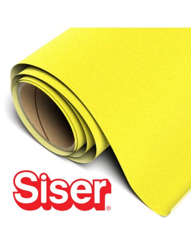 Stripflock Pro SISER - Flex Thermocollant velours - LEMON / le mètre