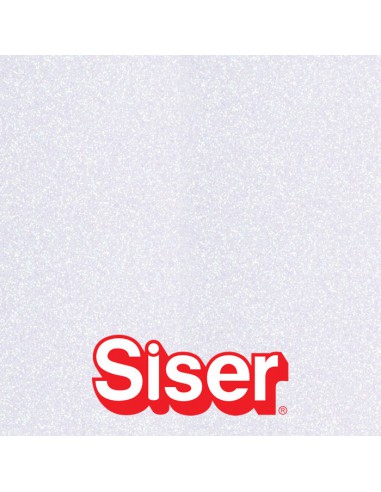 Glitter SISER - Flex Thermocollant - RAINBOW WHITE