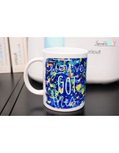 CRICUT - 2 Feuilles TRANSFERT INFUSIBLE INK 30,5X11.4 cm Splash bleu 2