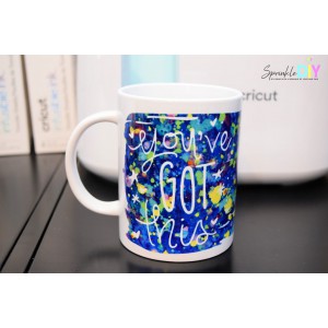 CRICUT - 2 Feuilles TRANSFERT INFUSIBLE INK 30,5X11.4 cm Splash bleu