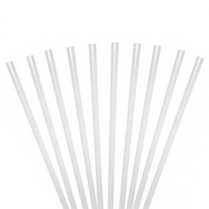 10 Tiges en plastique transparent rigide (ideal pour support cake topper)