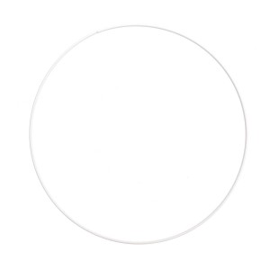 ANNEAU DE METAL - blanc 25cm