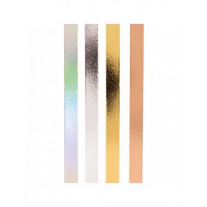 Set de washi tapes metallisés - 4 rouleaux de 5 mètres