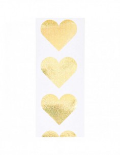 120 stickers cœur holographique