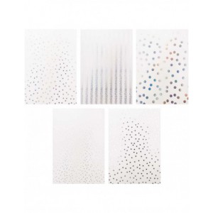 Bloc cardstock RAYURE - foil or, argent,holo, rose gold - 20 feuilles 270g