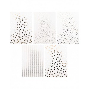 Bloc cardstock RAYURE - foil or, argent,holo, rose gold - 20 feuilles 270g