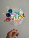 10 Tiges en plastique transparent rigide (ideal pour support cake topper)
