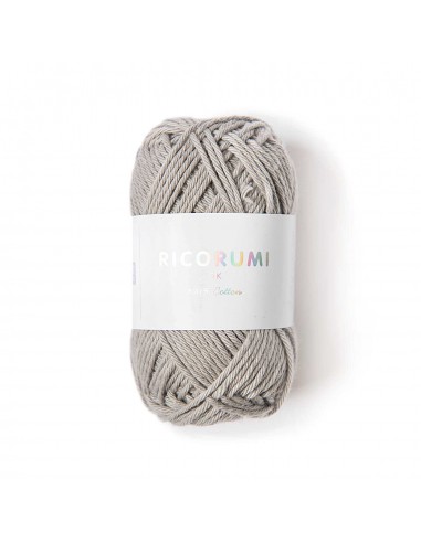 Fil RICORUMI DK 100% coton -  GRIS PERLE / 004
