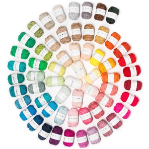 Fil RICORUMI DK 100% coton - FLUO / Rose - 002