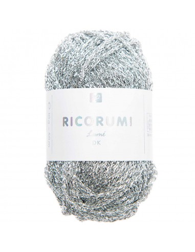 Fil RICORUMI DK 100% coton - Lamé / ARGENT - 001