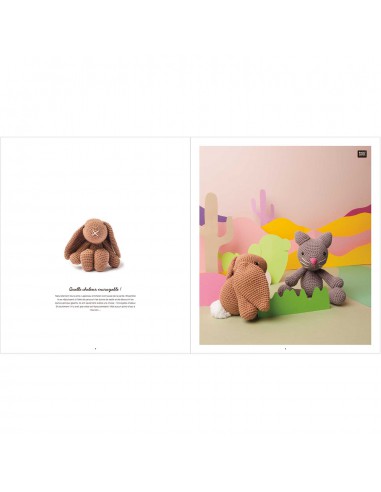 ~ RICORUMI - PUPPIES : 8 doudous animaux - Rico Design